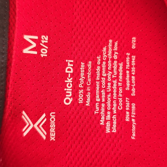 BUNDLE OF 2 XERSION BOYS RED AND BLUE ATHLETIC TANK TOPS SIZE MEDIUM 10/12 - Picture 7 of 11